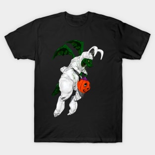 dragon in a bunny costume trick or treating T-Shirt